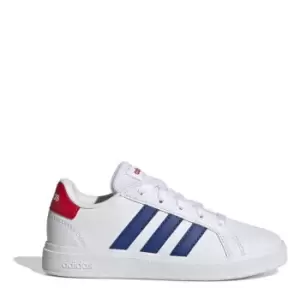 Image of adidas Grand Court Junior Boys Trainers - White