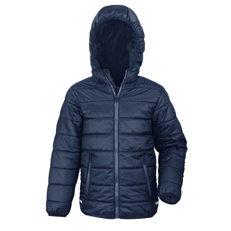 Image of Result Core Soft Padded Jacket in Navy Size: 3-4 Years Navy Unisex 3-4 Years