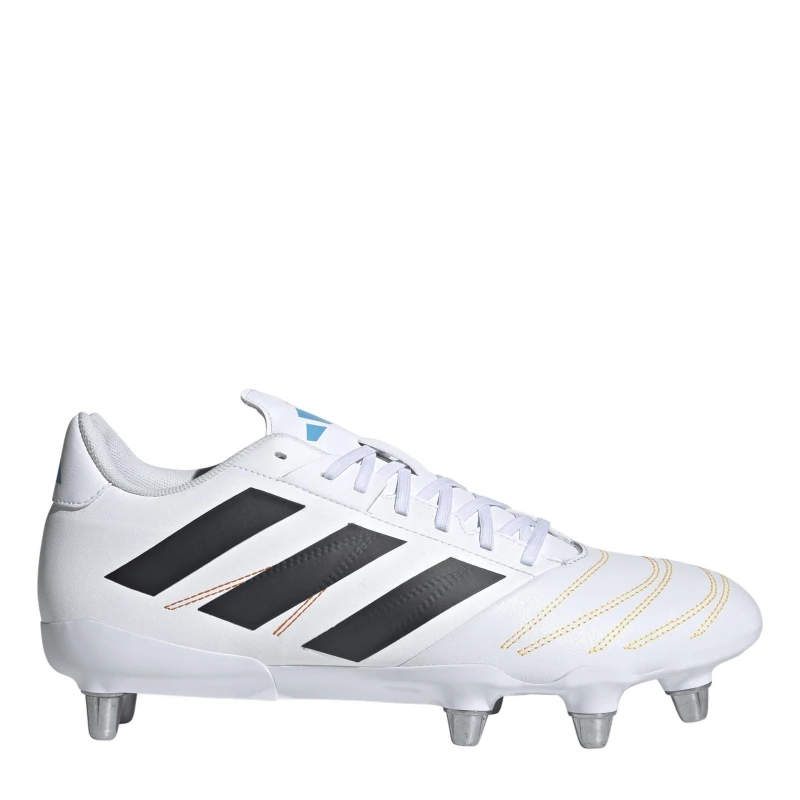 Image of adidas Kakari Elite Adults Soft Ground Rugby Boots Wht/Blk/luc male 11 (46)