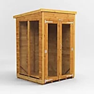 Image of Power Garden Shed 44PPSH Golden Brown 4x4