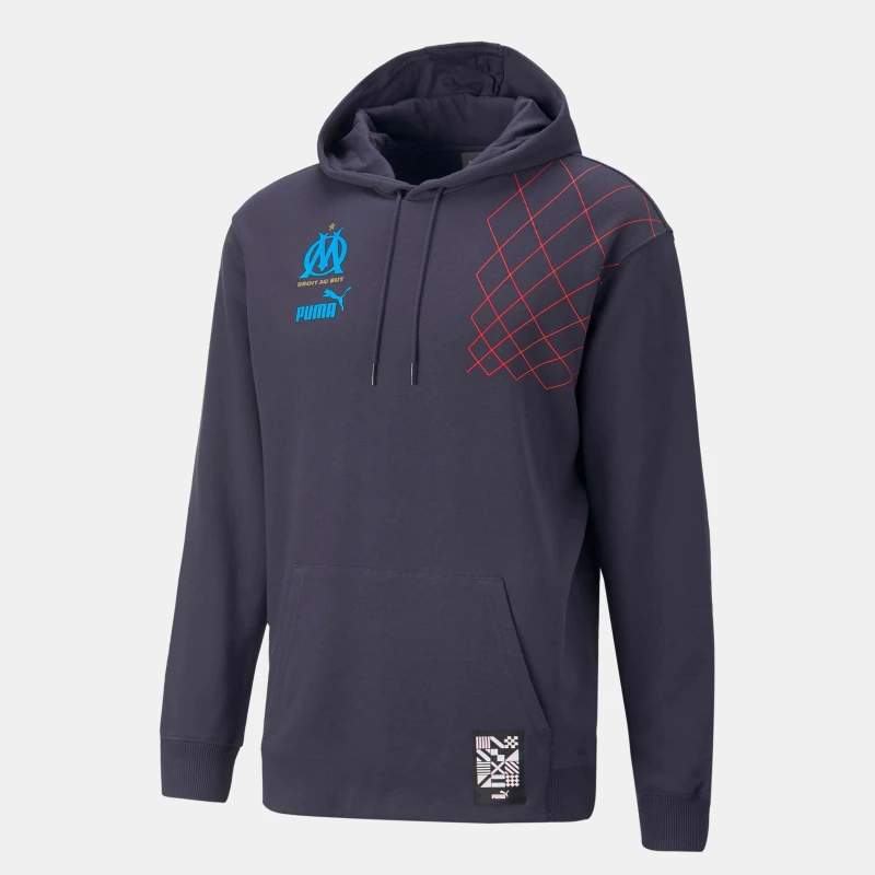 Image of Puma Olympique De Marsseille Ftblculture Hoodie Navy male S