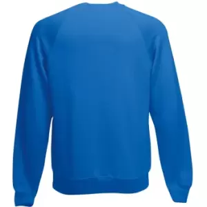 Image of Fruit Of The Loom Childrens Unisex Raglan Sleeve Sweatshirt (7-8) (Royal)