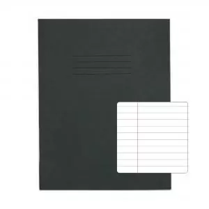 Image of RHINO 9 x 7 Exercise Book 80 Pages 40 Leaf Dark Green 8mm Lined with