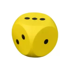 Image of Coated Foam Dice Yellow