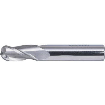 Image of 10.00MM Carbide Plain Shank 3 Flute Ball Nosed Slot Drills - Regular Ser - Kennedy