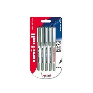Image of UniEye UB-157 Fine Rollerball Assorted Pack 5 67831UB