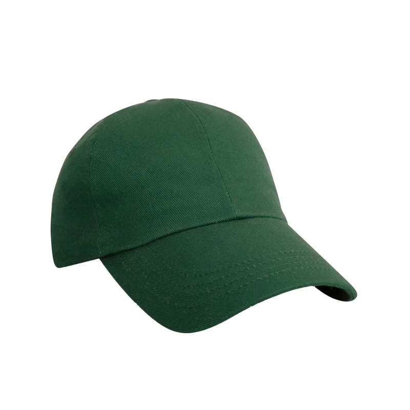 Image of Result Result Men Pro Style Heavy Cotton Cap in Bottle Green Bottle Green One Size Male 5063527364036