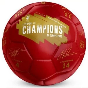 Image of Liverpool FC Champions Of Europe Football Signature