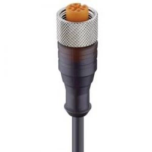 Image of Lumberg Automation 17615 RKTLED A 4 3 2245 M Actuator Sensor Connection Cable M12 Coupler Angled
