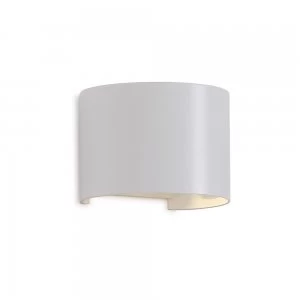 Image of Round Wall Lamp, 12W LED, 3000K, 1100lm, IP54, Sand White