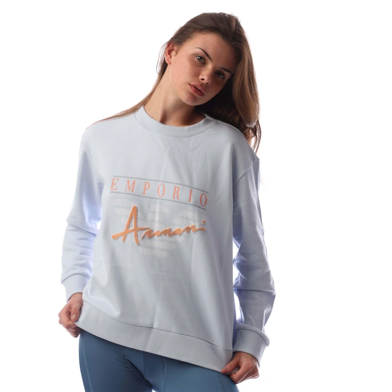 Image of Emporio Armani Crewneck Sweatshirt Blue female S