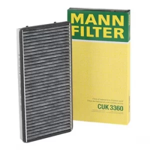 Image of MANN-FILTER Pollen Filter PORSCHE CUK 3360 99657121901,99657121902,99657121903 Cabin Filter,Cabin Air Filter,Filter, interior air 99757121900