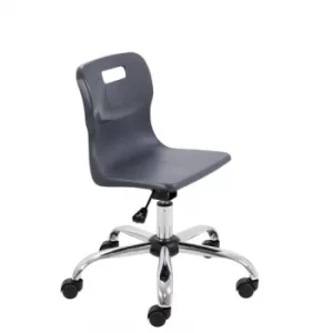 Image of TC Office Titan Swivel Junior Chair with Castors, Charcoal