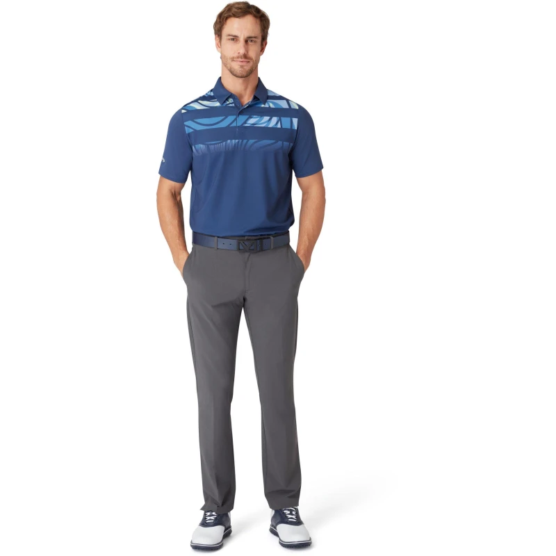 Image of Callaway Mens Short-Sleeve Performance Polo Shirt Peacoat male Small