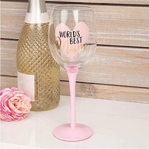 Image of World's Best Mum Wine Glass