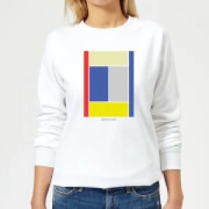 Image of Center Court Womens Sweatshirt - White - 3XL
