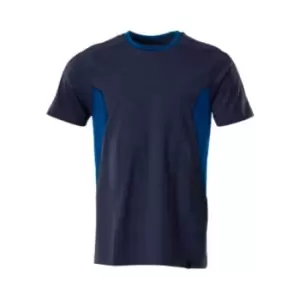 Image of Modern Fit T-Shirt - Dark Navy/Azure Blue - Small