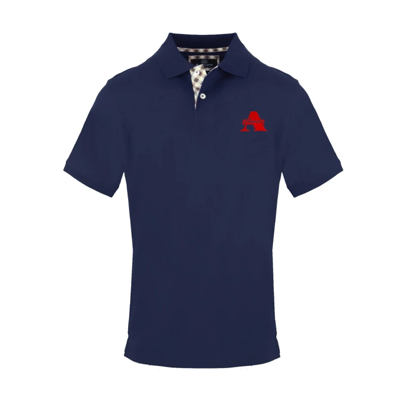 Image of Aquascutum Mens Polo Short Sleeve Polo Shirt Short Sleeve Polos Small Blue 54287919350