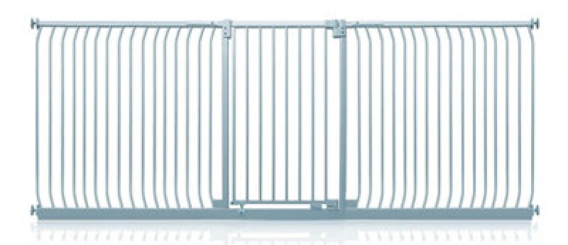 Image of Safetots Extra Tall Elite Safety Gate, 271Cm - 280Cm, Matt Grey, Extra Tall 96.8Cm In Height, Pressure Fit Stair Gate