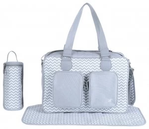 Image of My Babiie Billie Faiers Deluxe Grey Changing Bag