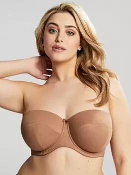 Image of Sculptresse Dana Wired Strapless Bra - Beige, Beige, Size 34F, Women