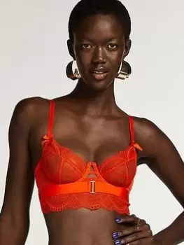 Image of Hunkemoller Maisie Underwired Bra - Orange, Size 40C, Women