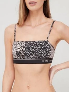 Image of Calvin Klein Mono Unlined Bralette - Print