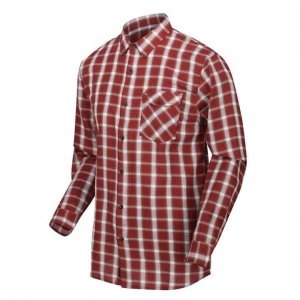 Image of Regatta Lonan Long Sleeve Check Shirt - Spiced Apple