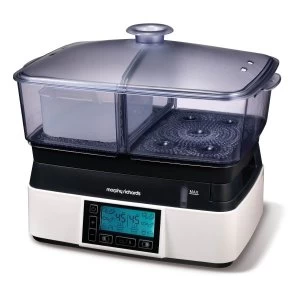 Image of Morphy Richards 48775 Intellisteam 2 Tier Compact Steamer
