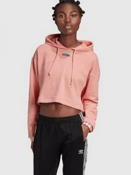 Image of Adidas Originals R.Y.V Cropped Hoodie - Pink