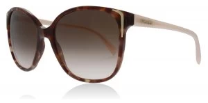 Image of Prada PR01OS Sunglasses Spotted Brown / Pink UE00A6 55mm