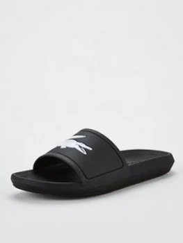 Image of Lacoste Croco Sliders - Black, Size 9, Men