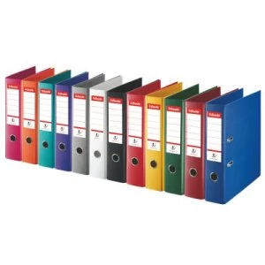 Image of Esselte No1 Lever Arch Polyprop A4 75mm Assorted 811890(PK10)
