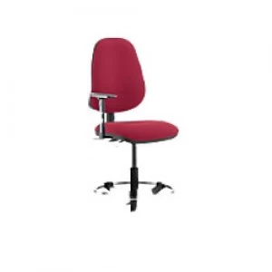 Image of Task Office Chair Eclipse II Lever Wine Fabric With Height Adjustable Arms With Hi Rise Draughtsman Kit