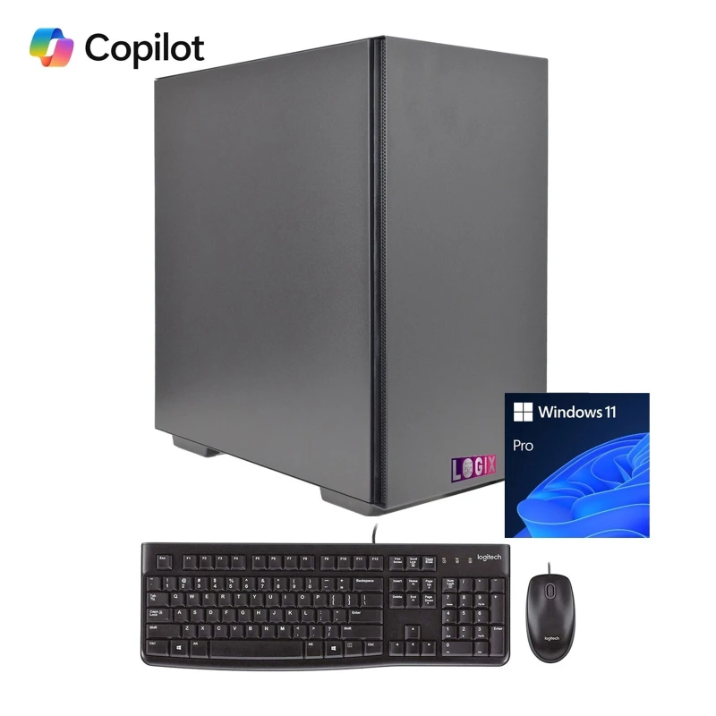 Image of Logix LOGIX Intel i7-14700 2.10GHz (5.30GHz Boost) 20 Core 28 threads. 32GB Kingston RAM, 1TB Kingston NVMe, WiFi 6, Windows 11 PRO + FREE Keyboard &