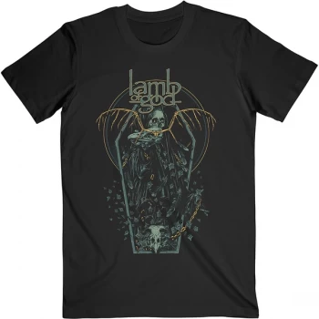 Image of Lamb Of God - Coffin Kopia Unisex Large T-Shirt - Black