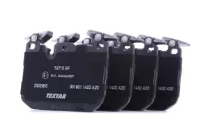 Image of TEXTAR Brake pad set BMW 2502805 2284765,2284969,2464196 2468432,34112284765,34112284969,34112464196,34112468432,34116857968,34116859282,34116865460