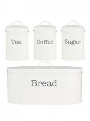Image of Typhoon Colonna Cream Set Of 4 Storage Canisters