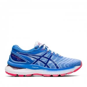 Image of Asics Gel Nimbus 22 Ladies Running Shoes - Blue/Blue