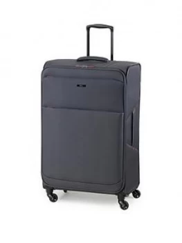 Image of Rock Luggage Ever-Lite Large 4 Wheel Charcoal Suitcase