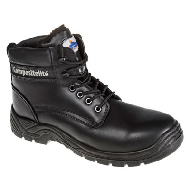 Image of Portwest Thor Fur Lined Cold Weather Safety Boots FC12BKR40 Colour: Black