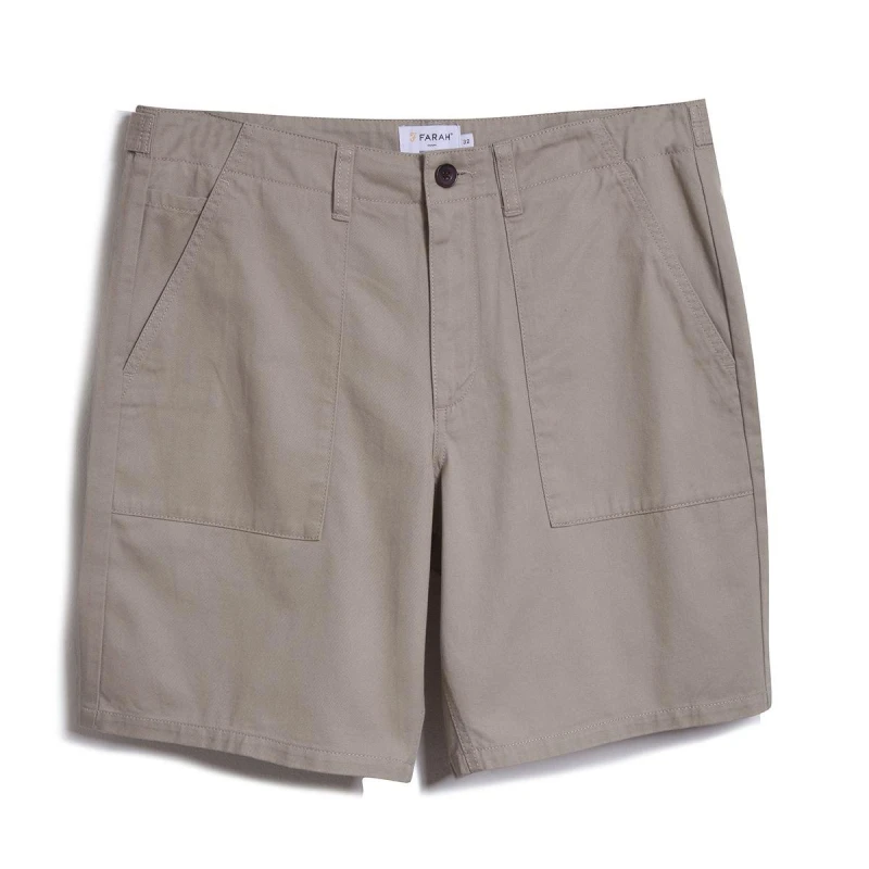 Image of Farah Sepel Shorts Mens - Brown Brown 29 R