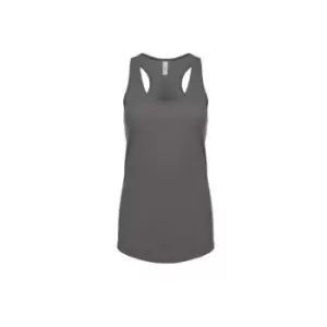 Image of Next Level Womens/Ladies Ideal Racer Back Tank Top (M) (Dark Grey)