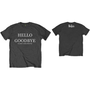 Image of The Beatles - Hello, Goodbye Unisex Medium T-Shirt - Grey