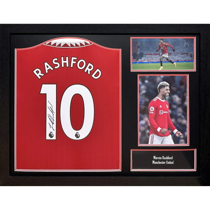 Image of AllStarSignings Ltd Marcus Rashford signed & framed Manchester United Red unisex One Size