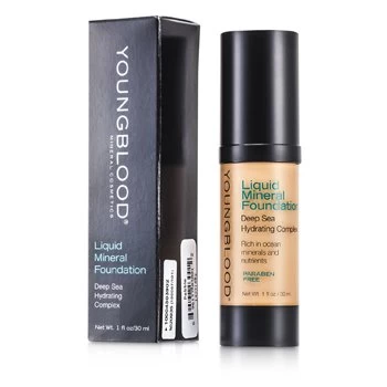 Image of YoungbloodLiquid Mineral Foundation - Pebble 30ml/1oz
