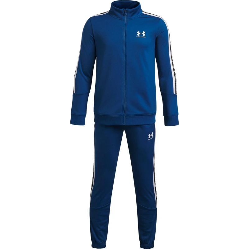 Image of Under Armour Kids Icon Tape Fleece Tracksuit Vars Blue/White male 9-10 (M)
