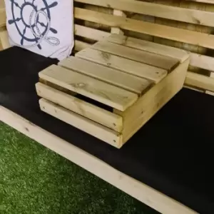 Image of Hawthorn Ergonomic Outdoor Console Table, Wood