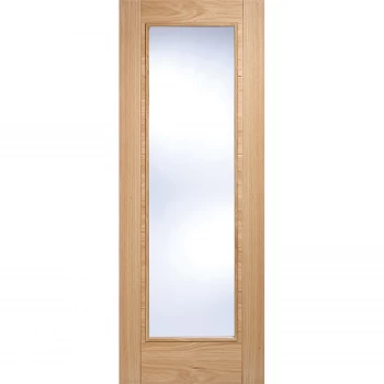 Image of Vancouver Pattern 10 Internal Glazed Prefinished Oak 1 Lite Door - 762 x 1981mm