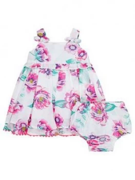 Image of Monsoon Baby Girls S.E.W. Seraphine Dress and Knickers - Ivory, Size 12-18 Months